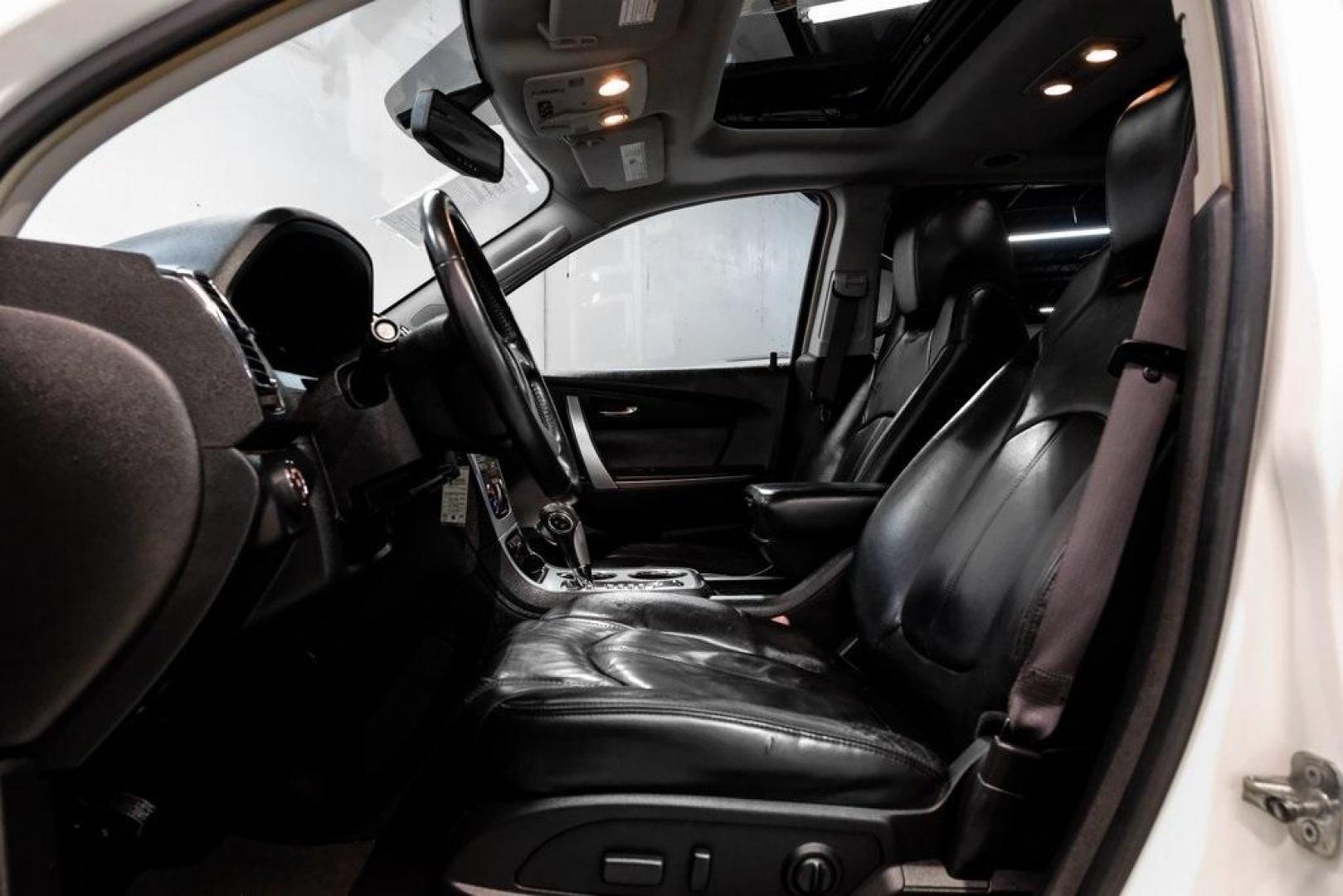 2009 White Diamond Tricoat /Ebony GMC Acadia SLT-2 (1GKER33D19J) with an 3.6L V6 SIDI engine, Automatic transmission, located at 15300 Midway Rd., Addison, TX, 75001, (972) 702-0011, 32.958321, -96.838074 - 2009 GMC Acadia SLT-2<br><br>Now Available at Midway Auto Group, Addison, Texas<br><br>Premium, spacious, and family-readythe 2009 GMC Acadia SLT-2 delivers upscale features, three-row flexibility, and strong V6 performance. As one of the highest trim levels available, the SLT-2 offers luxury-grade - Photo#41