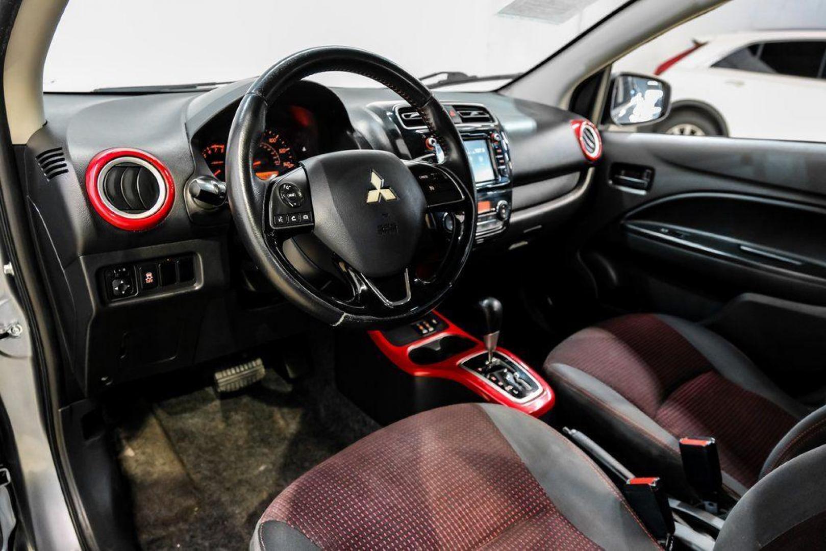 2020 Mercury Gray Metallic /Black Mitsubishi Mirage LE (ML32A5HJ4LH) with an 1.2L 3-Cylinder DOHC MIVEC engine, CVT transmission, located at 15300 Midway Rd., Addison, TX, 75001, (972) 702-0011, 32.958321, -96.838074 - Photo#2