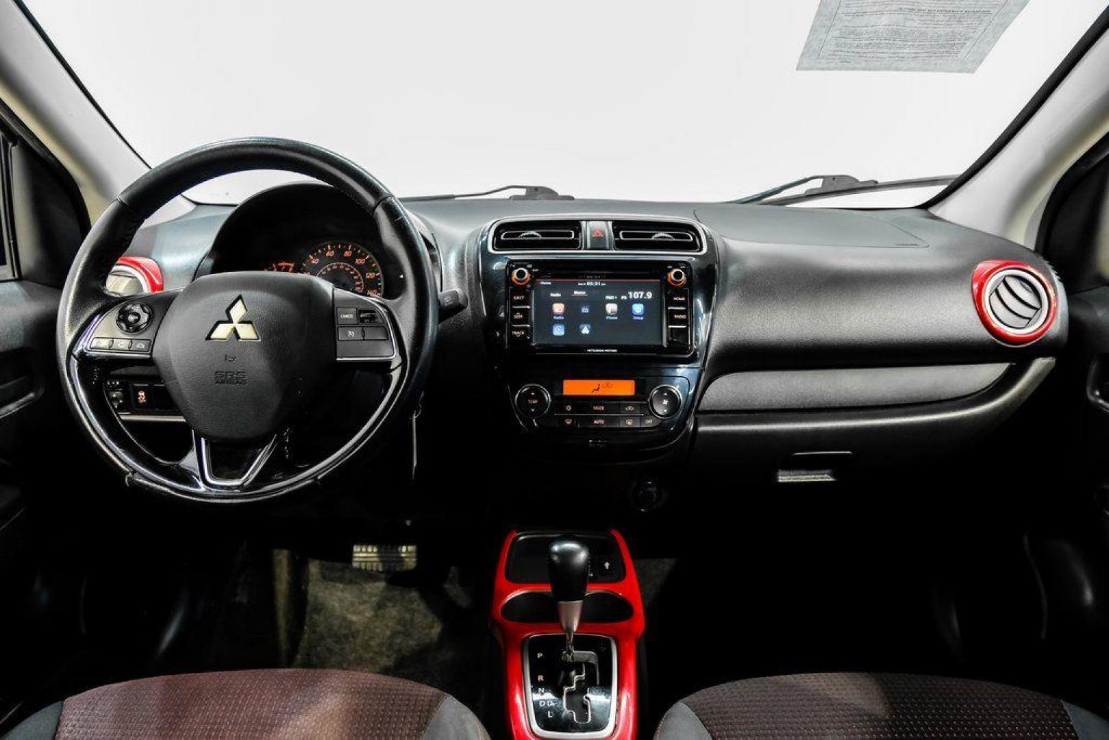 2020 Mercury Gray Metallic /Black Mitsubishi Mirage LE (ML32A5HJ4LH) with an 1.2L 3-Cylinder DOHC MIVEC engine, CVT transmission, located at 15300 Midway Rd., Addison, TX, 75001, (972) 702-0011, 32.958321, -96.838074 - Photo#15