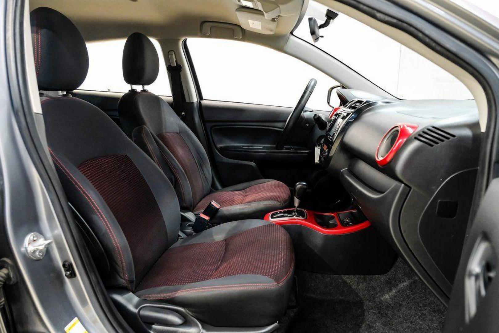 2020 Mercury Gray Metallic /Black Mitsubishi Mirage LE (ML32A5HJ4LH) with an 1.2L 3-Cylinder DOHC MIVEC engine, CVT transmission, located at 15300 Midway Rd., Addison, TX, 75001, (972) 702-0011, 32.958321, -96.838074 - Photo#33