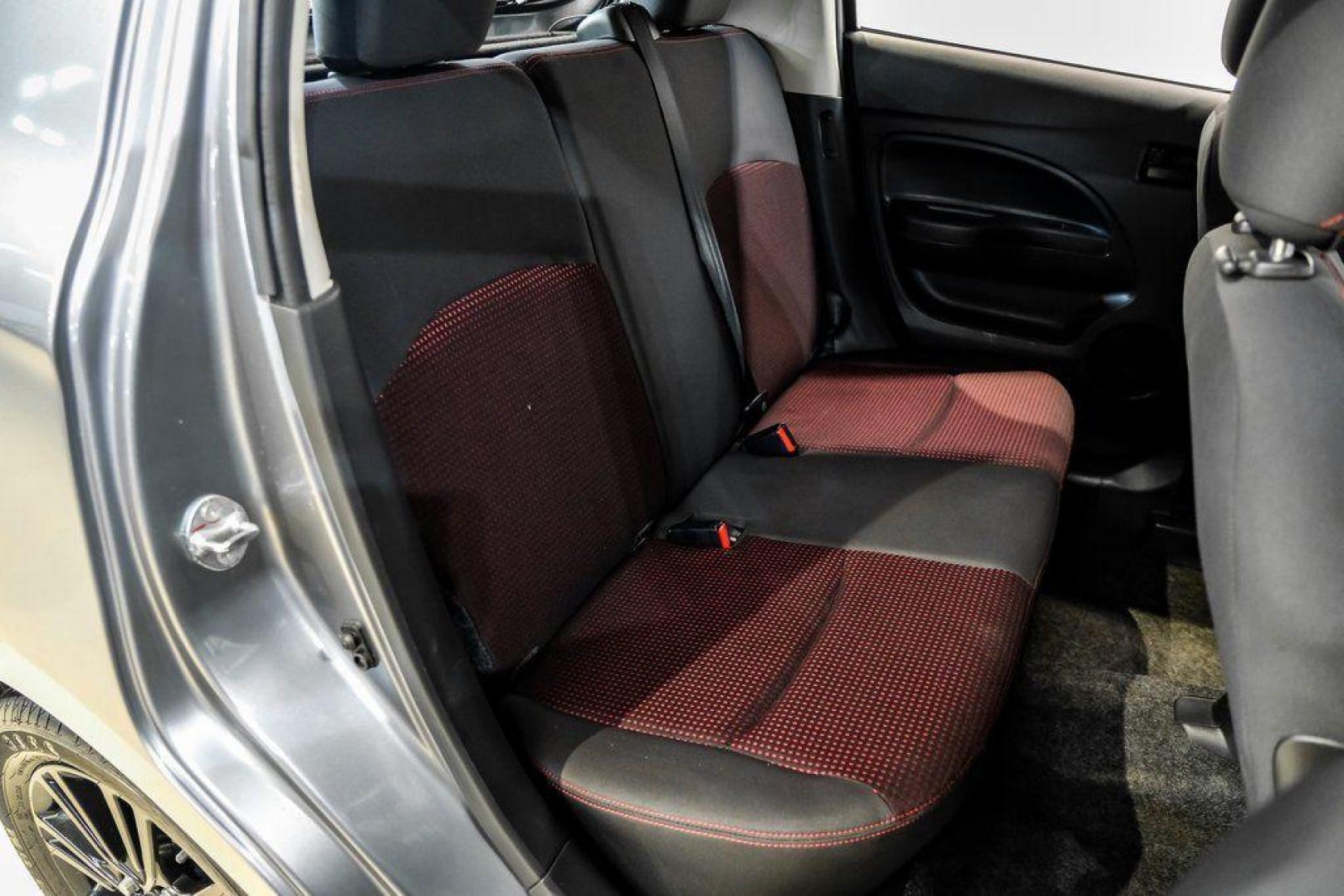 2020 Mercury Gray Metallic /Black Mitsubishi Mirage LE (ML32A5HJ4LH) with an 1.2L 3-Cylinder DOHC MIVEC engine, CVT transmission, located at 15300 Midway Rd., Addison, TX, 75001, (972) 702-0011, 32.958321, -96.838074 - Photo#35