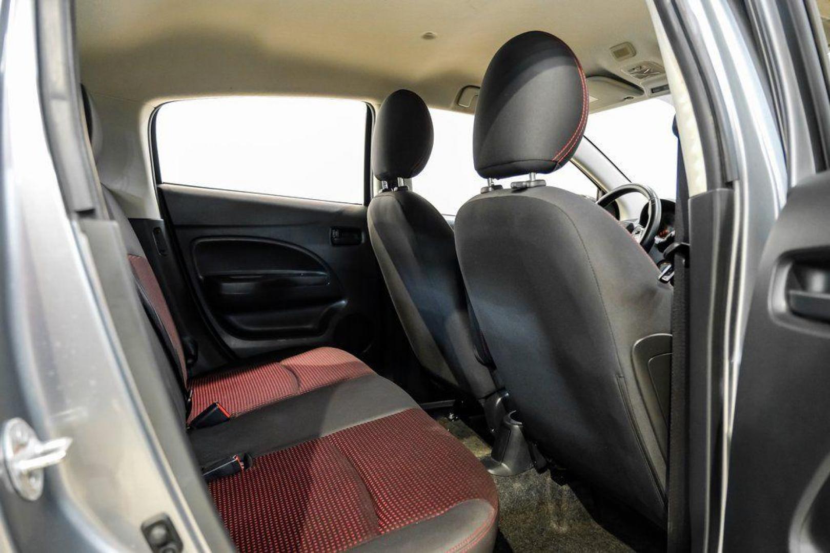 2020 Mercury Gray Metallic /Black Mitsubishi Mirage LE (ML32A5HJ4LH) with an 1.2L 3-Cylinder DOHC MIVEC engine, CVT transmission, located at 15300 Midway Rd., Addison, TX, 75001, (972) 702-0011, 32.958321, -96.838074 - Photo#37