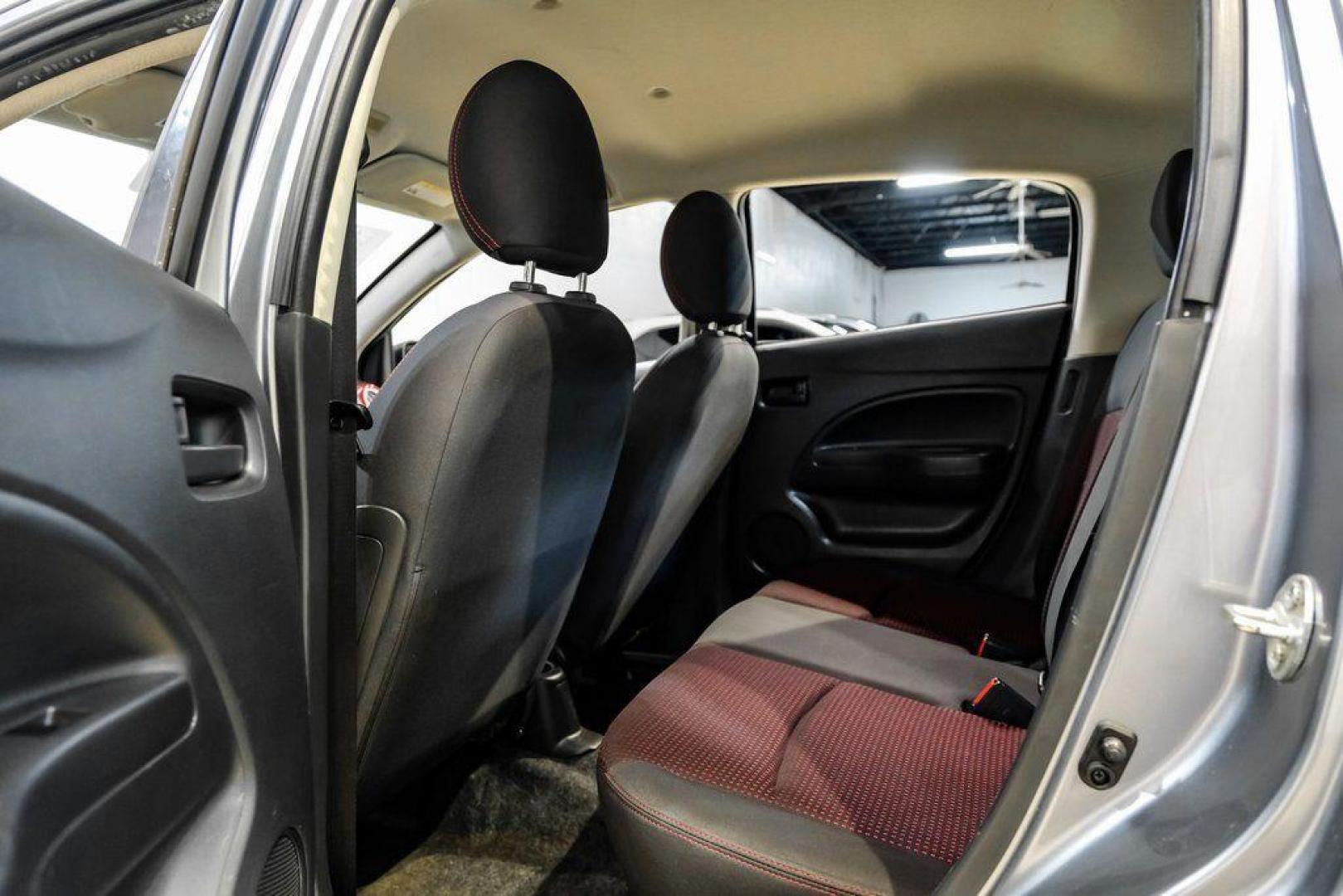 2020 Mercury Gray Metallic /Black Mitsubishi Mirage LE (ML32A5HJ4LH) with an 1.2L 3-Cylinder DOHC MIVEC engine, CVT transmission, located at 15300 Midway Rd., Addison, TX, 75001, (972) 702-0011, 32.958321, -96.838074 - Photo#38