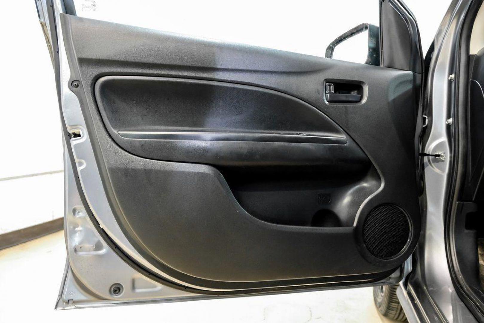 2020 Mercury Gray Metallic /Black Mitsubishi Mirage LE (ML32A5HJ4LH) with an 1.2L 3-Cylinder DOHC MIVEC engine, CVT transmission, located at 15300 Midway Rd., Addison, TX, 75001, (972) 702-0011, 32.958321, -96.838074 - Photo#42