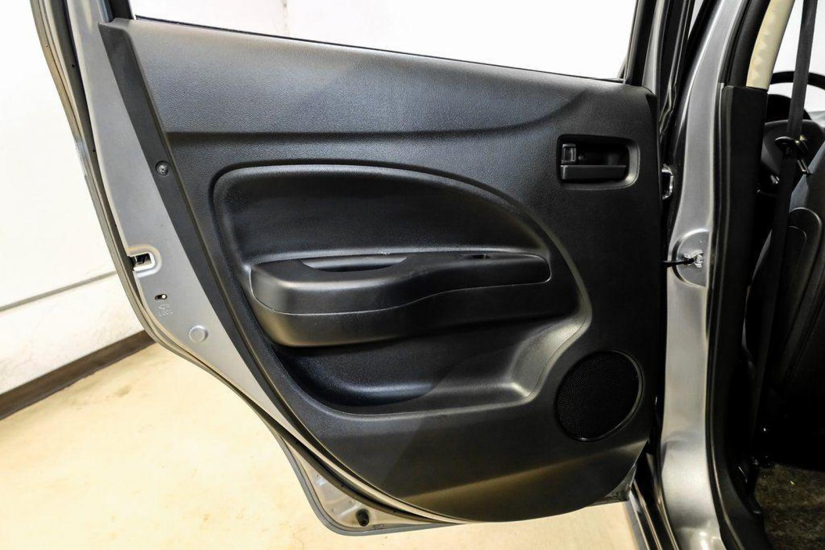 2020 Mercury Gray Metallic /Black Mitsubishi Mirage LE (ML32A5HJ4LH) with an 1.2L 3-Cylinder DOHC MIVEC engine, CVT transmission, located at 15300 Midway Rd., Addison, TX, 75001, (972) 702-0011, 32.958321, -96.838074 - Photo#45