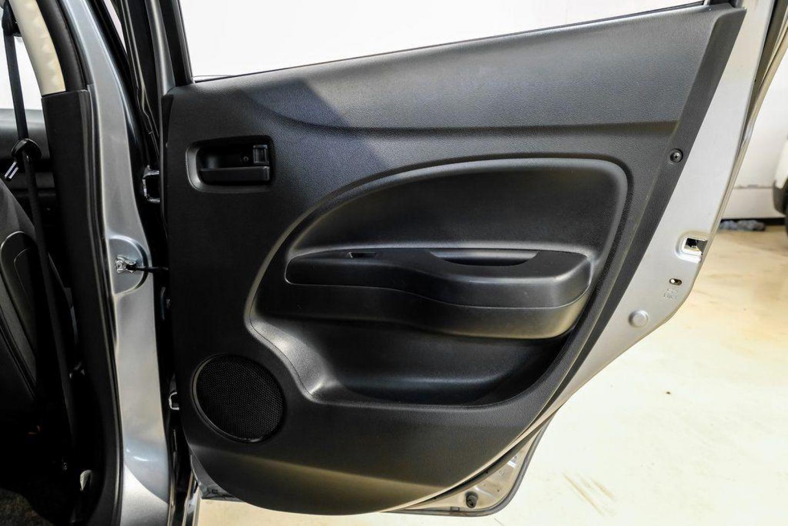 2020 Mercury Gray Metallic /Black Mitsubishi Mirage LE (ML32A5HJ4LH) with an 1.2L 3-Cylinder DOHC MIVEC engine, CVT transmission, located at 15300 Midway Rd., Addison, TX, 75001, (972) 702-0011, 32.958321, -96.838074 - Photo#46