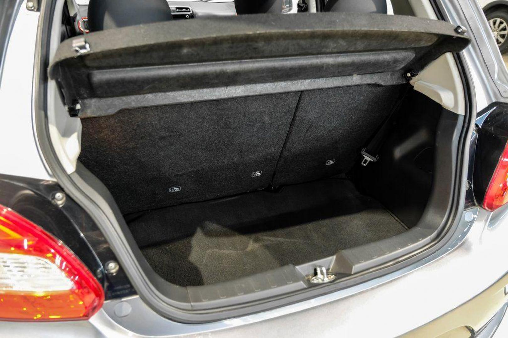 2020 Mercury Gray Metallic /Black Mitsubishi Mirage LE (ML32A5HJ4LH) with an 1.2L 3-Cylinder DOHC MIVEC engine, CVT transmission, located at 15300 Midway Rd., Addison, TX, 75001, (972) 702-0011, 32.958321, -96.838074 - Photo#55