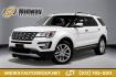 2017 White Platinum /Med Light Camel Ford Explorer Limited (1FM5K7FH9HG) with an 2.3L I4 EcoBoost engine, Automatic transmission, located at 15300 Midway Rd., Addison, TX, 75001, (972) 702-0011, 32.958321, -96.838074 - 2017 Ford Explorer Limited<br><br>Now Available at Midway Auto Group, Addison, Texas<br><br>Refined, spacious, and packed with premium the 2017 Ford Explorer Limited delivers the perfect blend of comfort, technology, and capability. As one of the highest trims available, the Limited model elevates t - Photo#0