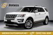 2017 White Platinum /Med Light Camel Ford Explorer Limited (1FM5K7FH9HG) with an 2.3L I4 EcoBoost engine, Automatic transmission, located at 15300 Midway Rd., Addison, TX, 75001, (972) 702-0011, 32.958321, -96.838074 - 2017 Ford Explorer Limited<br><br>Now Available at Midway Auto Group, Addison, Texas<br><br>Refined, spacious, and packed with premium the 2017 Ford Explorer Limited delivers the perfect blend of comfort, technology, and capability. As one of the highest trims available, the Limited model elevates t - Photo#0