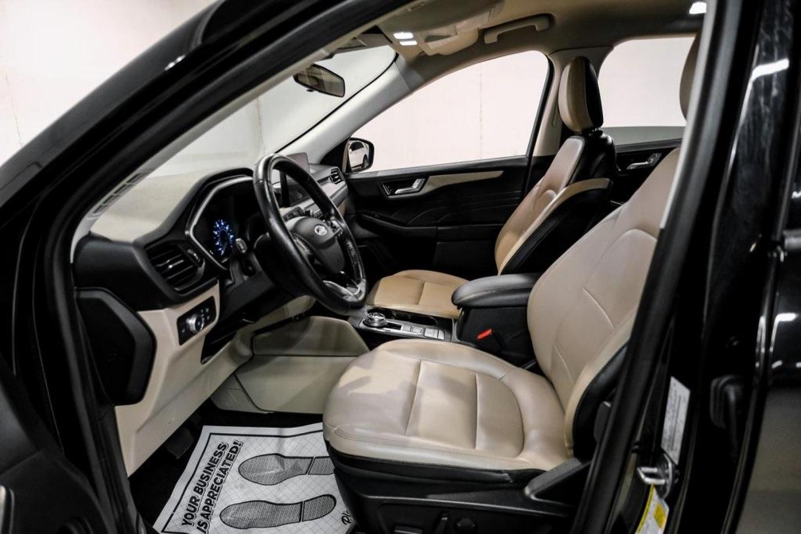 2021 Black Metallic /Sandstone Ford Escape SEL (1FMCU0H62MU) with an 1.5L EcoBoost engine, Automatic transmission, located at 15300 Midway Rd., Addison, TX, 75001, (972) 702-0011, 32.958321, -96.838074 - Photo#3