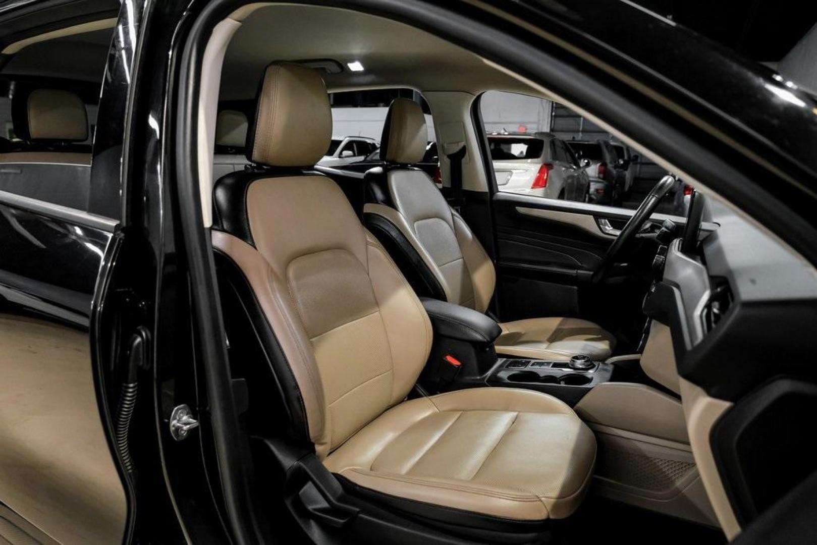 2021 Black Metallic /Sandstone Ford Escape SEL (1FMCU0H62MU) with an 1.5L EcoBoost engine, Automatic transmission, located at 15300 Midway Rd., Addison, TX, 75001, (972) 702-0011, 32.958321, -96.838074 - Photo#28