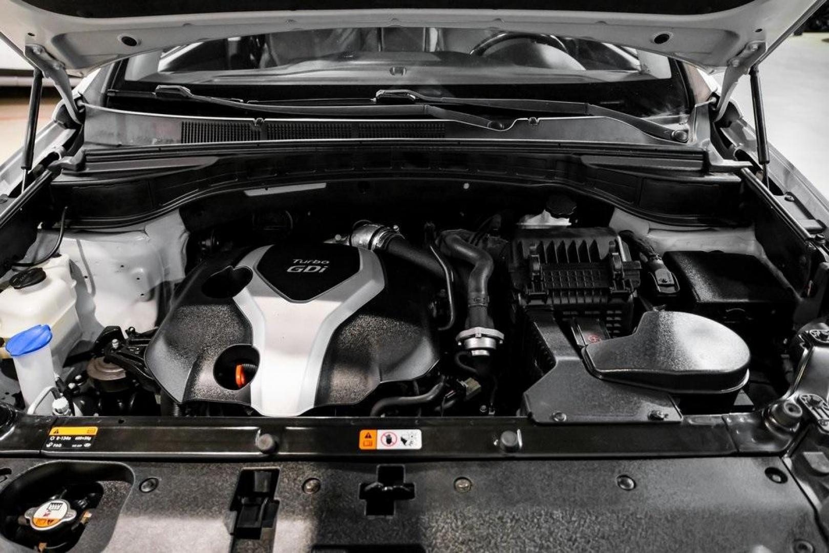 2013 Moonstone Silver /Gray Hyundai Santa Fe Sport 2.0L Turbo (5XYZW3LA7DG) with an 2.0L I4 DGI DOHC 16V Turbocharged engine, Automatic transmission, located at 15300 Midway Rd., Addison, TX, 75001, (972) 702-0011, 32.958321, -96.838074 - Photo#48