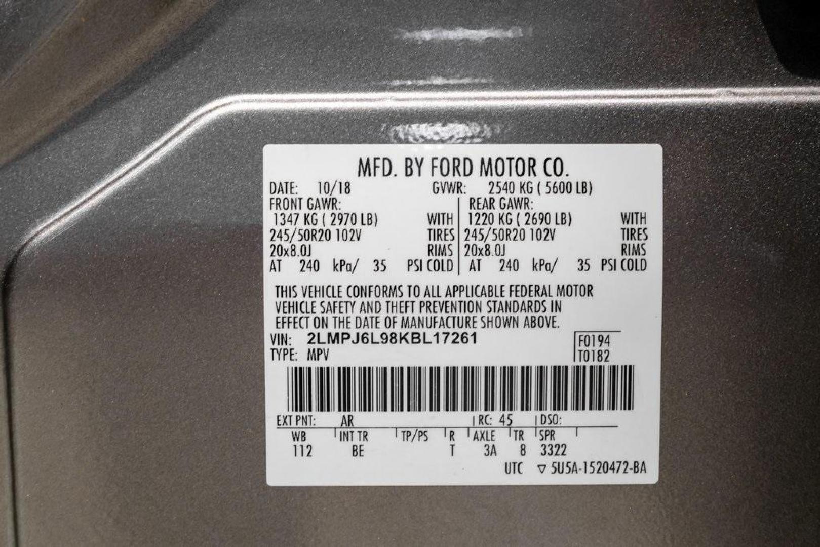 2019 Mocha /Ebony Lincoln Nautilus Reserve (2LMPJ6L98KB) with an 2.0L Turbocharged engine, Automatic transmission, located at 15300 Midway Rd., Addison, TX, 75001, (972) 702-0011, 32.958321, -96.838074 - 2019 Lincoln Nautilus Reserve<br><br>Now Available at Midway Auto Group, Addison, Texas<br><br>Luxurious, powerful, and exceptionally refined the 2019 Lincoln Nautilus Reserve represents the peak of Lincoln's midsize SUV craftsmanship. With its premium interior materials, smooth twin-turbocharged pe - Photo#75