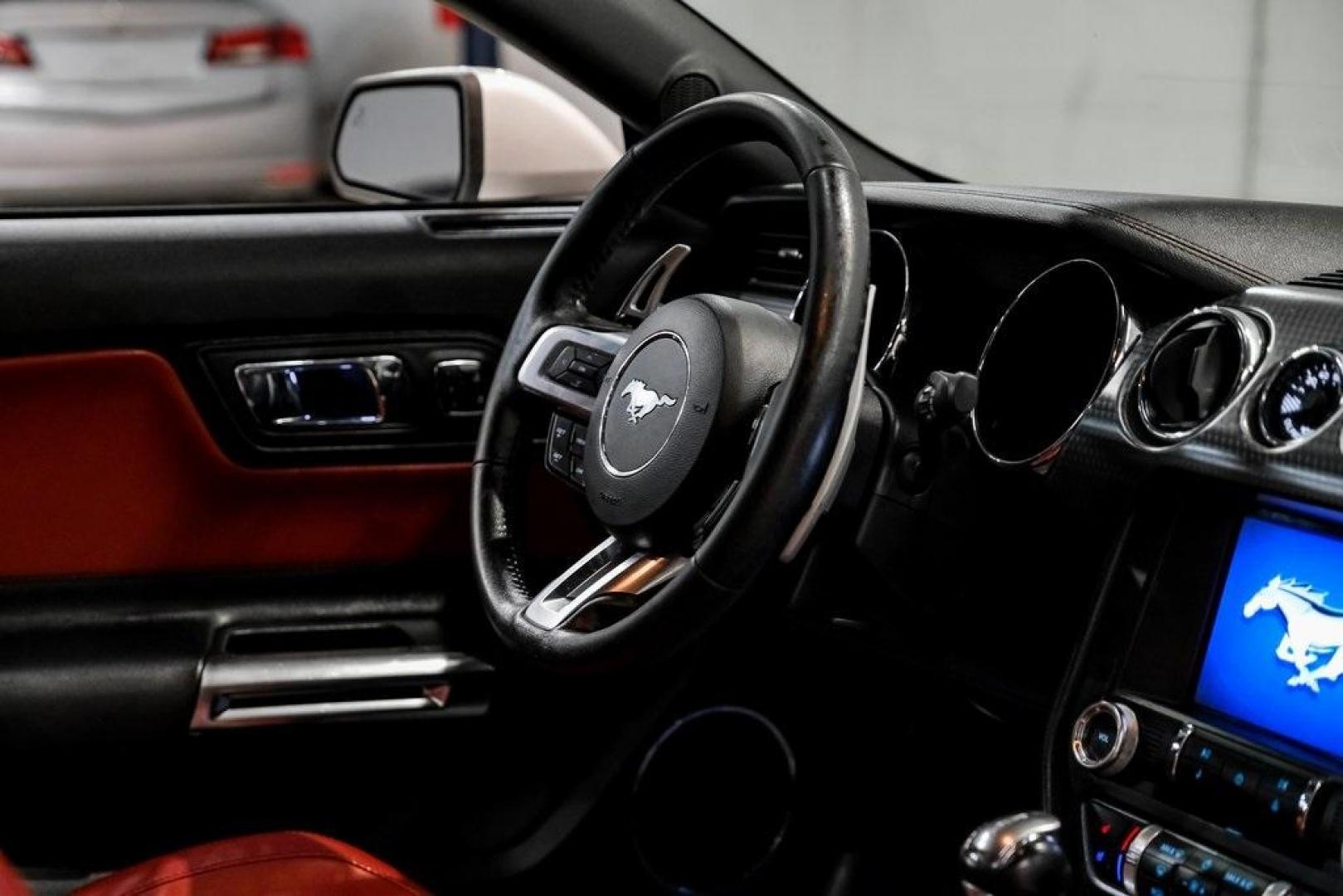 2017 Ingot Silver /Red Line W/Red and Black Ford Mustang EcoBoost Premium (1FA6P8THXH5) with an EcoBoost 2.3L I4 GTDi DOHC Turbocharged VCT engine, Automatic transmission, located at 15300 Midway Rd., Addison, TX, 75001, (972) 702-0011, 32.958321, -96.838074 - Photo#2