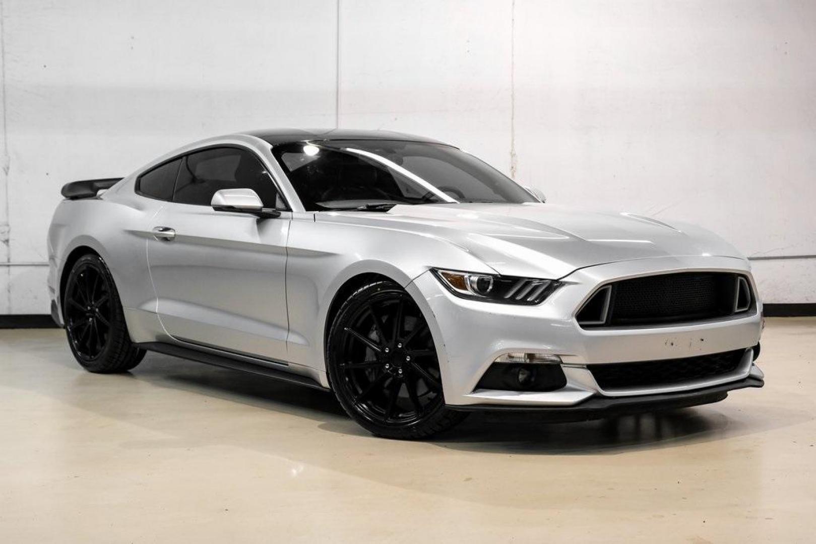 2017 Ingot Silver /Red Line W/Red and Black Ford Mustang EcoBoost Premium (1FA6P8THXH5) with an EcoBoost 2.3L I4 GTDi DOHC Turbocharged VCT engine, Automatic transmission, located at 15300 Midway Rd., Addison, TX, 75001, (972) 702-0011, 32.958321, -96.838074 - Photo#5