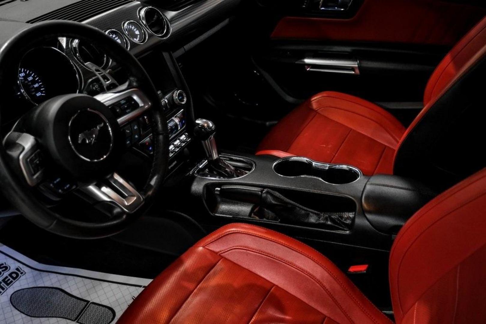 2017 Ingot Silver /Red Line W/Red and Black Ford Mustang EcoBoost Premium (1FA6P8THXH5) with an EcoBoost 2.3L I4 GTDi DOHC Turbocharged VCT engine, Automatic transmission, located at 15300 Midway Rd., Addison, TX, 75001, (972) 702-0011, 32.958321, -96.838074 - Photo#24