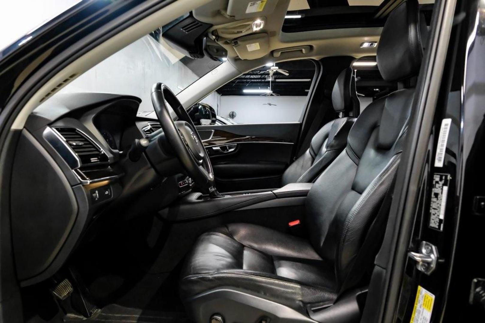 2017 Onyx Black Metallic /Charcoal Volvo XC90 T6 Momentum (YV4A22PK7H1) with an I4 Supercharged engine, Automatic transmission, located at 15300 Midway Rd., Addison, TX, 75001, (972) 702-0011, 32.958321, -96.838074 - 2017 Volvo XC90 T6 Momentum AWD<br><br>Now Available at Midway Auto Group, Addison, Texas<br><br>Elegant, safe, and exceptionally refined, the 2017 Volvo XC90 T6 Momentum AWD combines Scandinavian luxury with advanced engineering and award-winning safety. With its premium interior, powerful twin-cha - Photo#3