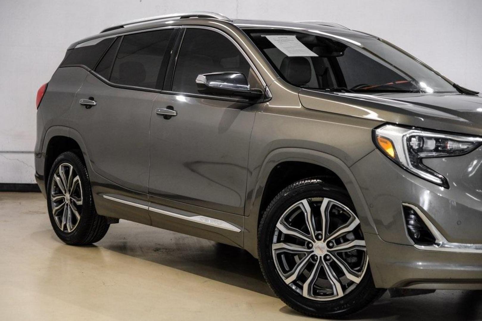 2018 Mineral Metallic /Light Platinum/Taupe GMC Terrain Denali (3GKALSEX8JL) with an 2.0L Turbocharged engine, Automatic transmission, located at 15300 Midway Rd., Addison, TX, 75001, (972) 702-0011, 32.958321, -96.838074 - 2018 GMC Terrain Denali<br><br>Now Available at Midway Auto Group, Addison, Texas<br><br>Upscale, stylish, and exceptionally refinedthe 2018 GMC Terrain Denali represents the highest level of luxury in GMCs compact SUV lineup. With exclusive Denali styling, a premium interior, advanced safety techno - Photo#9