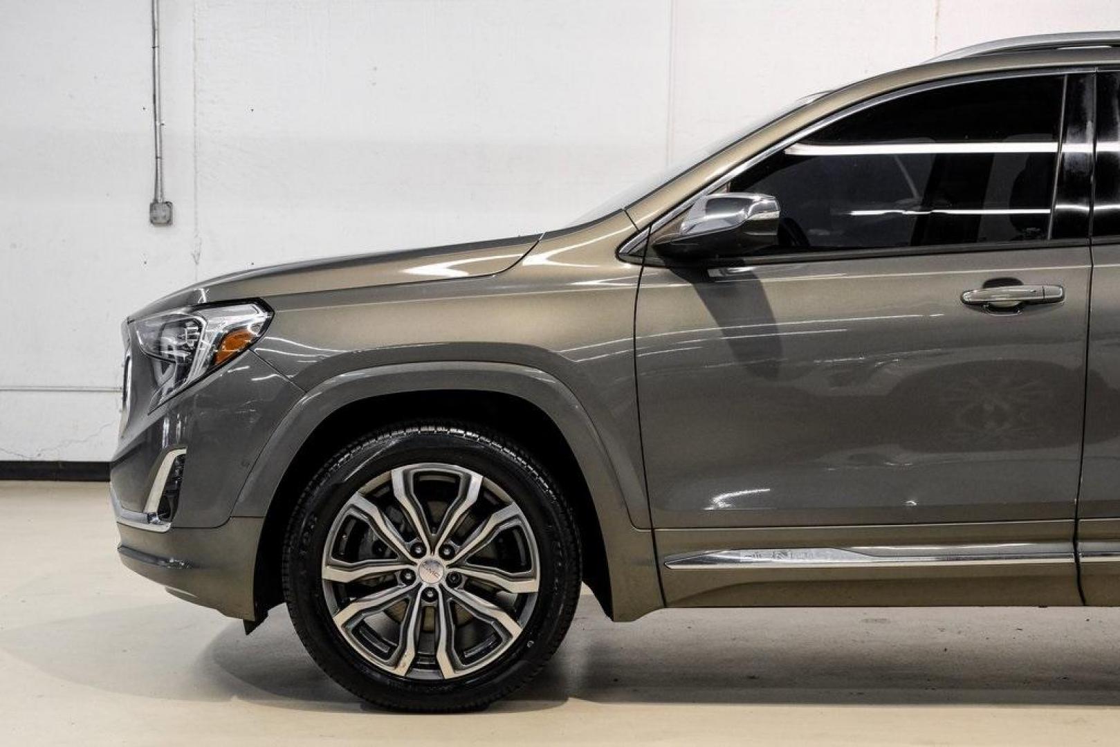 2018 Mineral Metallic /Light Platinum/Taupe GMC Terrain Denali (3GKALSEX8JL) with an 2.0L Turbocharged engine, Automatic transmission, located at 15300 Midway Rd., Addison, TX, 75001, (972) 702-0011, 32.958321, -96.838074 - 2018 GMC Terrain Denali<br><br>Now Available at Midway Auto Group, Addison, Texas<br><br>Upscale, stylish, and exceptionally refinedthe 2018 GMC Terrain Denali represents the highest level of luxury in GMCs compact SUV lineup. With exclusive Denali styling, a premium interior, advanced safety techno - Photo#19