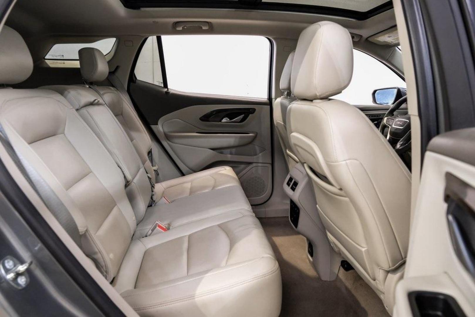 2018 Mineral Metallic /Light Platinum/Taupe GMC Terrain Denali (3GKALSEX8JL) with an 2.0L Turbocharged engine, Automatic transmission, located at 15300 Midway Rd., Addison, TX, 75001, (972) 702-0011, 32.958321, -96.838074 - 2018 GMC Terrain Denali<br><br>Now Available at Midway Auto Group, Addison, Texas<br><br>Upscale, stylish, and exceptionally refinedthe 2018 GMC Terrain Denali represents the highest level of luxury in GMCs compact SUV lineup. With exclusive Denali styling, a premium interior, advanced safety techno - Photo#47