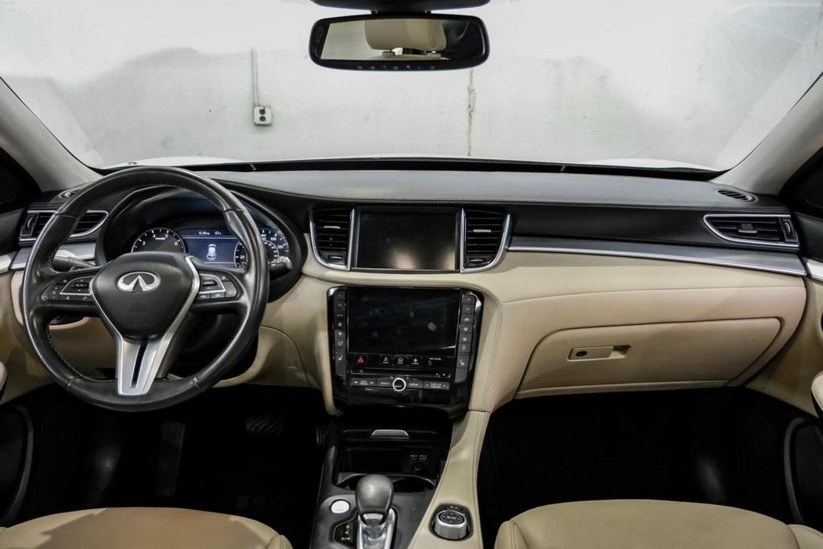 2021 Majestic White /Wheat INFINITI QX50 LUXE (3PCAJ5BA5MF) with an I4 engine, CVT transmission, located at 15300 Midway Rd., Addison, TX, 75001, (972) 702-0011, 32.958321, -96.838074 - Photo#13