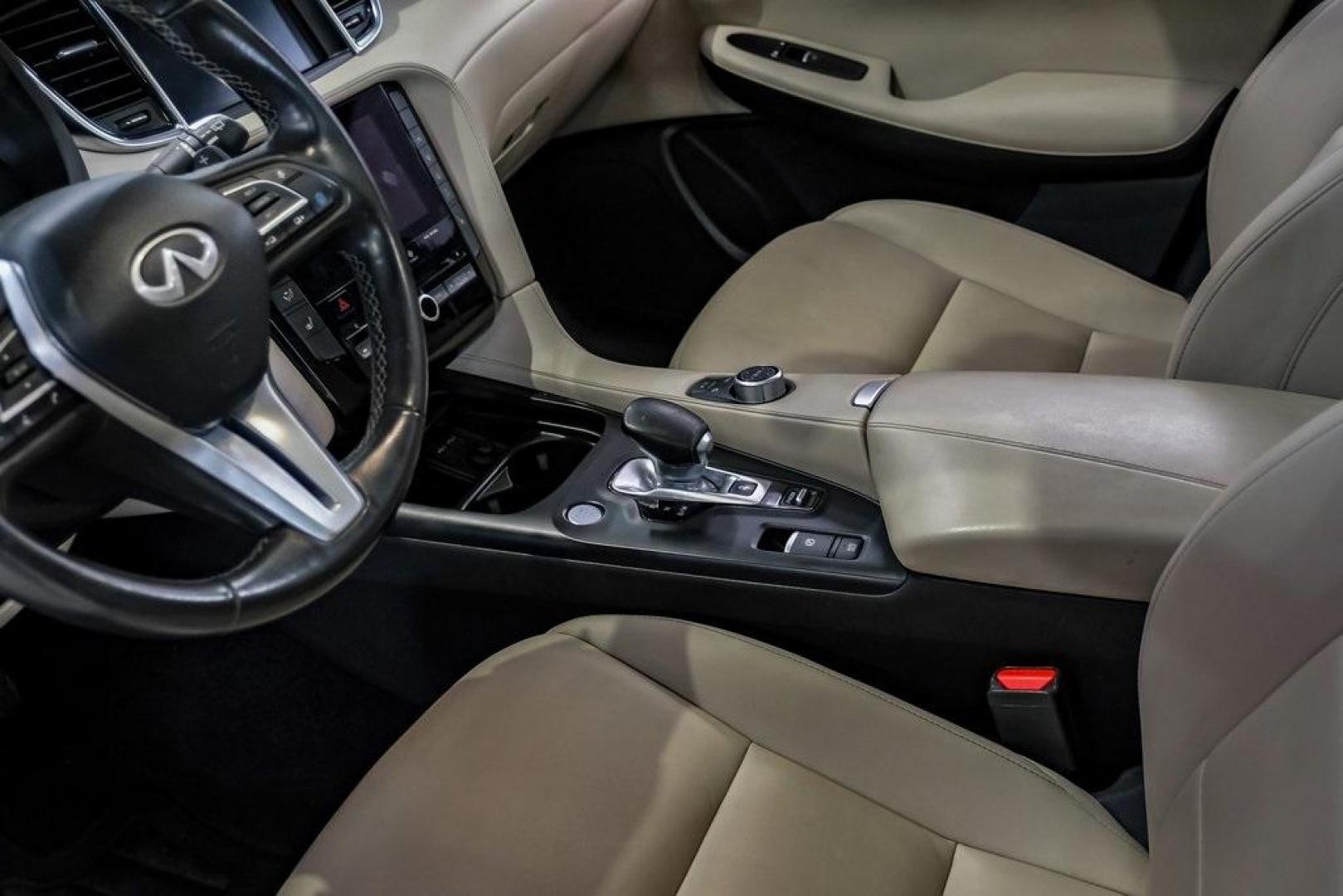 2021 Majestic White /Wheat INFINITI QX50 LUXE (3PCAJ5BA5MF) with an I4 engine, CVT transmission, located at 15300 Midway Rd., Addison, TX, 75001, (972) 702-0011, 32.958321, -96.838074 - Photo#23