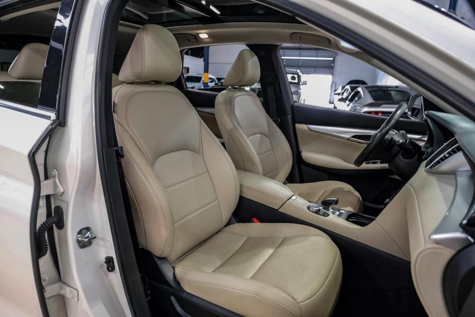 2021 Majestic White /Wheat INFINITI QX50 LUXE (3PCAJ5BA5MF) with an I4 engine, CVT transmission, located at 15300 Midway Rd., Addison, TX, 75001, (972) 702-0011, 32.958321, -96.838074 - Photo#34