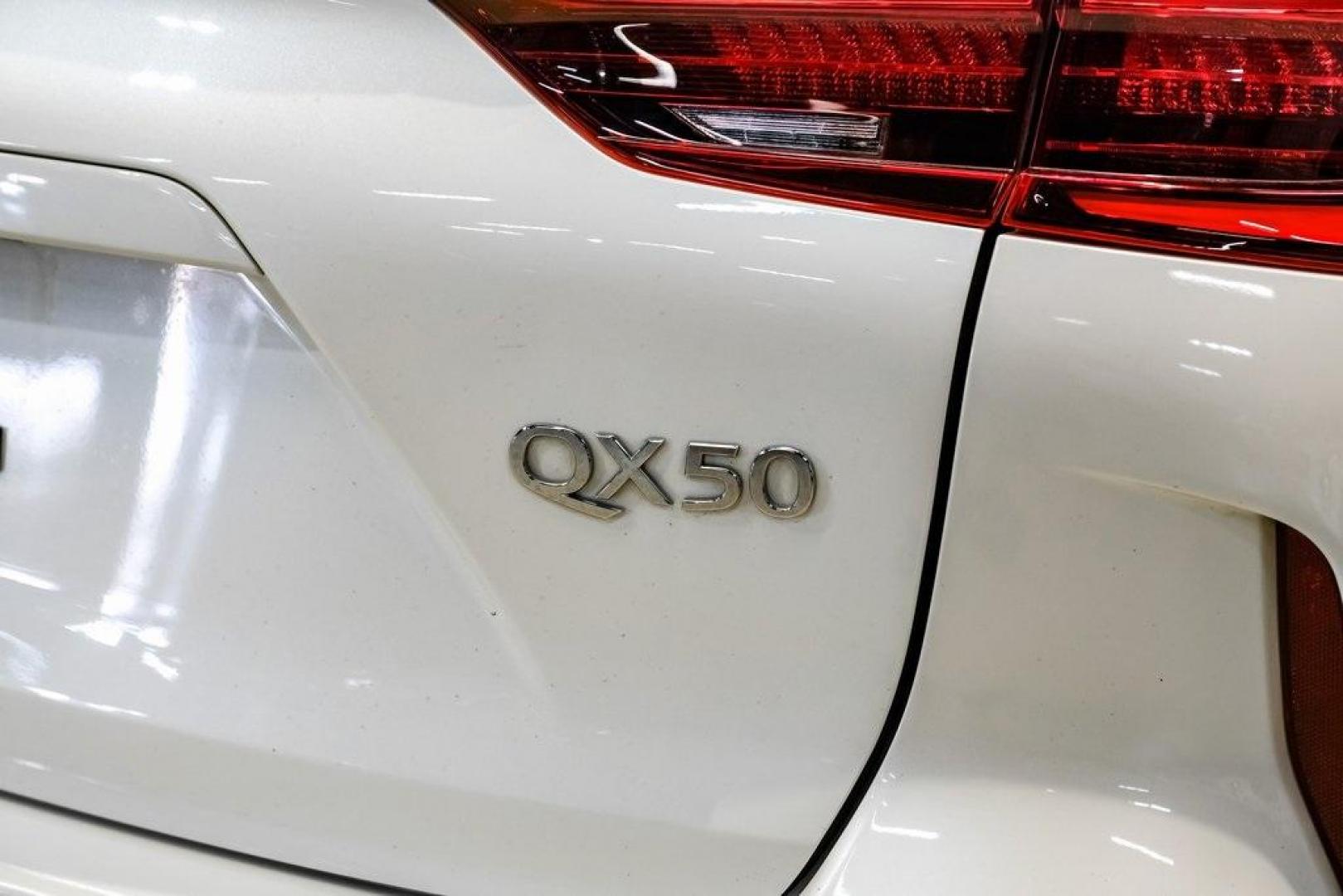 2021 Majestic White /Wheat INFINITI QX50 LUXE (3PCAJ5BA5MF) with an I4 engine, CVT transmission, located at 15300 Midway Rd., Addison, TX, 75001, (972) 702-0011, 32.958321, -96.838074 - Photo#48