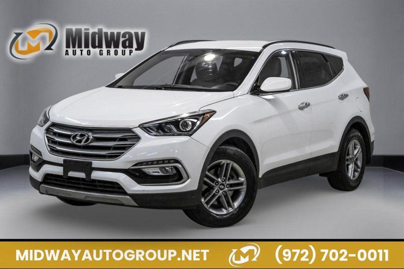 2017 Frost White Pearl /Beige Hyundai Santa Fe Sport 2.4 Base (5NMZUDLB6HH) with an 2.4L I4 DGI DOHC 16V engine, Automatic transmission, located at 15300 Midway Rd., Addison, TX, 75001, (972) 702-0011, 32.958321, -96.838074 - Photo#0