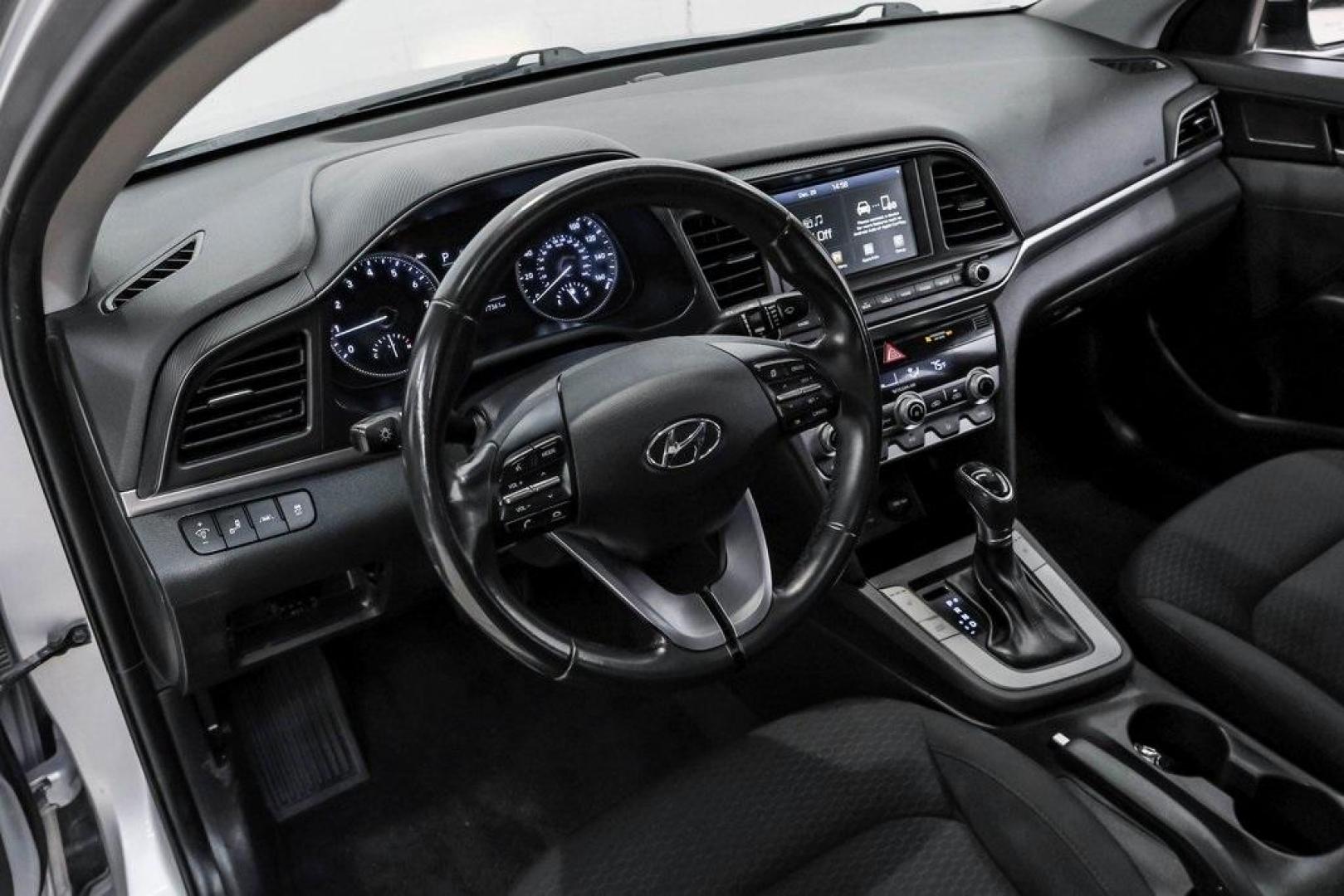 2019 Symphony Silver /Black Hyundai Elantra Value Edition (KMHD84LF0KU) with an 2.0L 4-Cylinder DOHC 16V engine, Automatic transmission, located at 15300 Midway Rd., Addison, TX, 75001, (972) 702-0011, 32.958321, -96.838074 - Photo#2