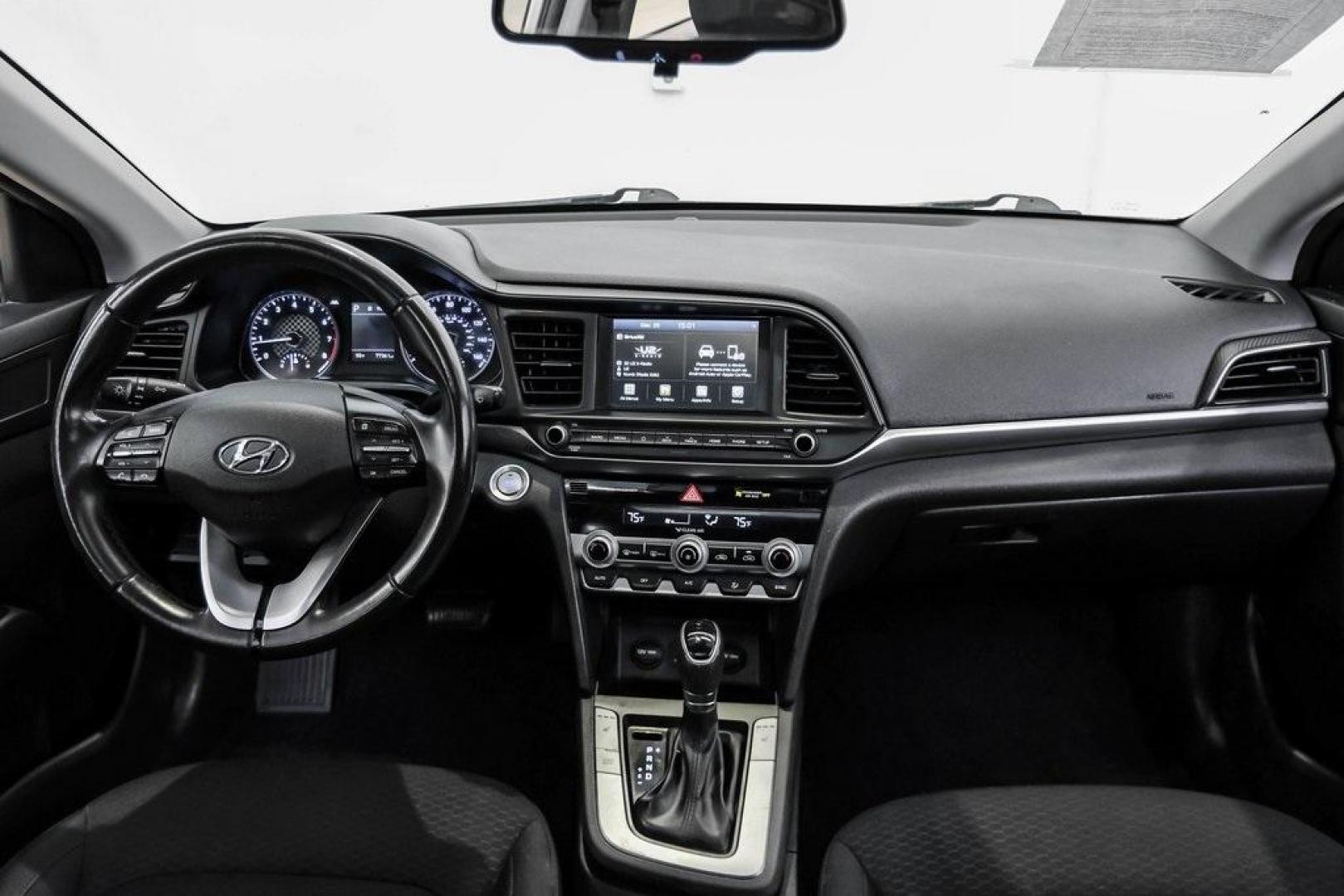 2019 Symphony Silver /Black Hyundai Elantra Value Edition (KMHD84LF0KU) with an 2.0L 4-Cylinder DOHC 16V engine, Automatic transmission, located at 15300 Midway Rd., Addison, TX, 75001, (972) 702-0011, 32.958321, -96.838074 - Photo#19