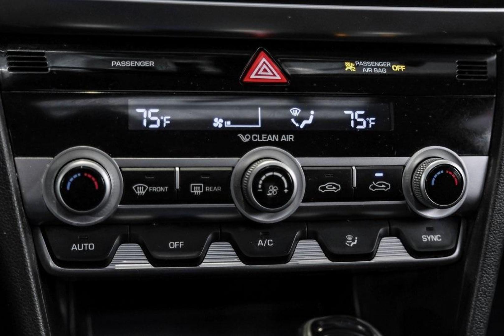 2019 Symphony Silver /Black Hyundai Elantra Value Edition (KMHD84LF0KU) with an 2.0L 4-Cylinder DOHC 16V engine, Automatic transmission, located at 15300 Midway Rd., Addison, TX, 75001, (972) 702-0011, 32.958321, -96.838074 - Photo#33