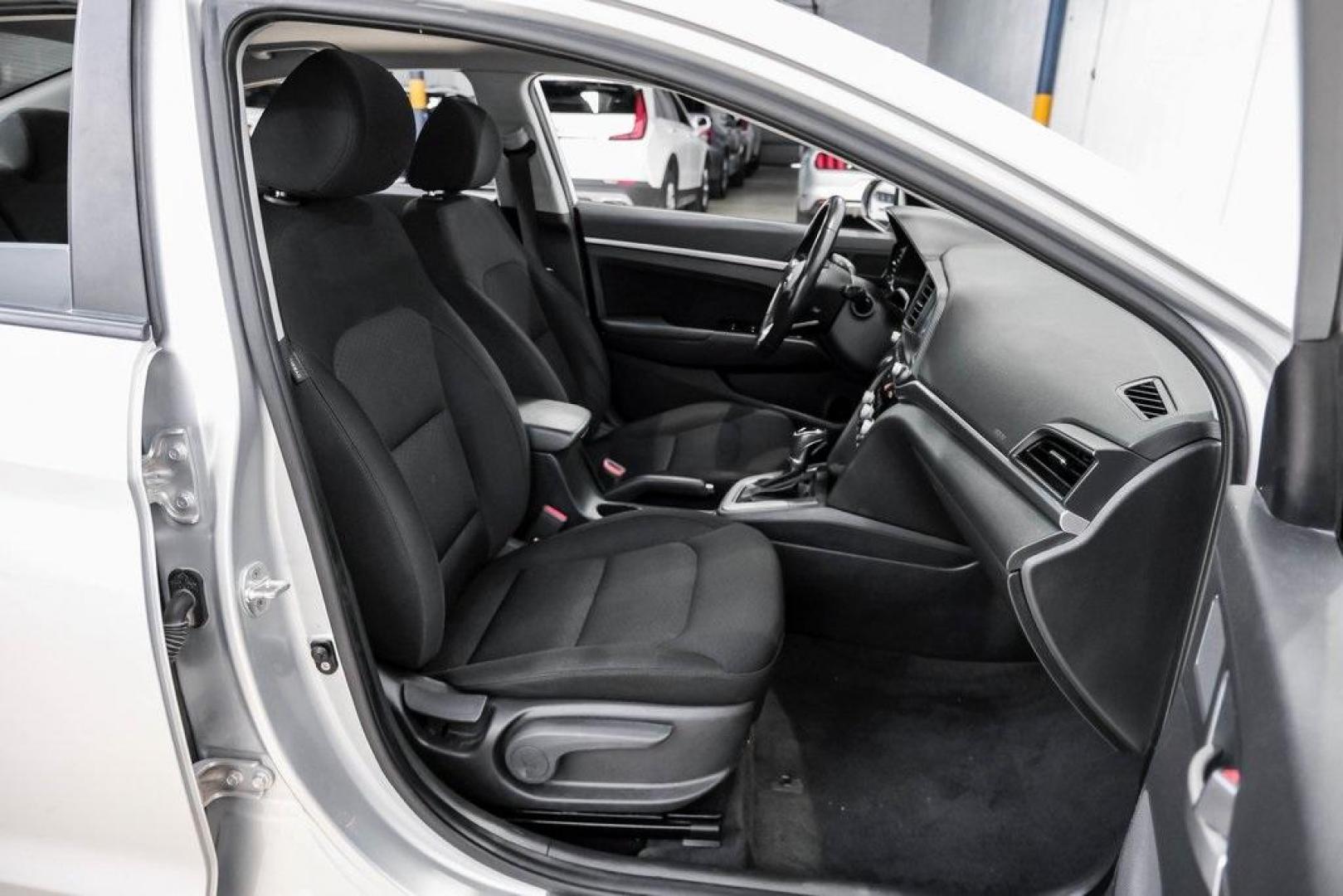 2019 Symphony Silver /Black Hyundai Elantra Value Edition (KMHD84LF0KU) with an 2.0L 4-Cylinder DOHC 16V engine, Automatic transmission, located at 15300 Midway Rd., Addison, TX, 75001, (972) 702-0011, 32.958321, -96.838074 - Photo#40