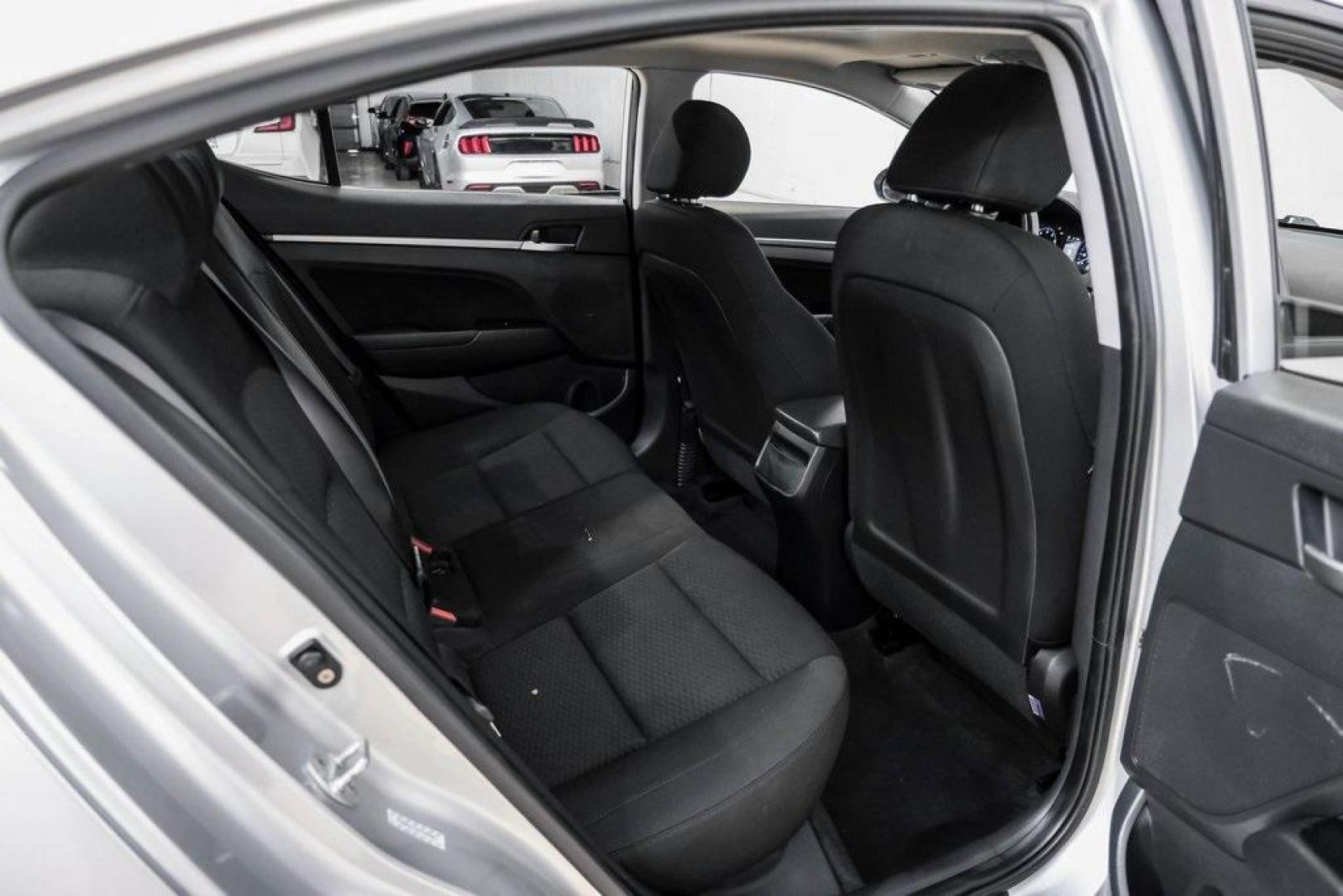 2019 Symphony Silver /Black Hyundai Elantra Value Edition (KMHD84LF0KU) with an 2.0L 4-Cylinder DOHC 16V engine, Automatic transmission, located at 15300 Midway Rd., Addison, TX, 75001, (972) 702-0011, 32.958321, -96.838074 - Photo#44