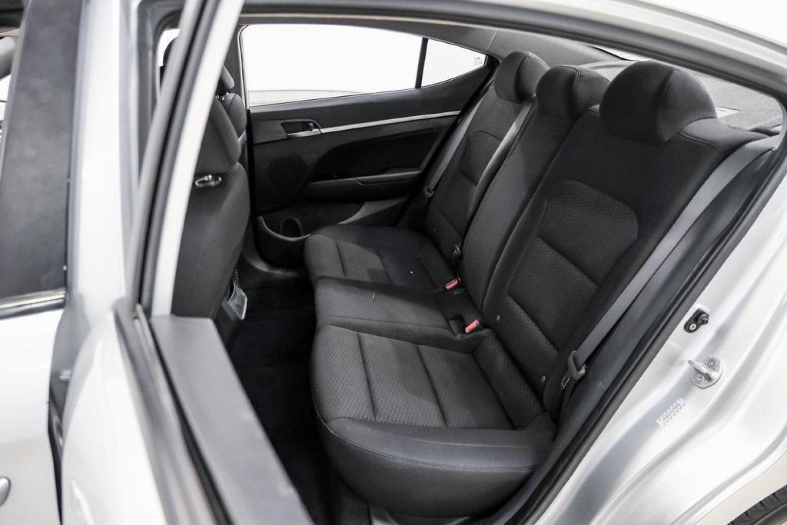 2019 Symphony Silver /Black Hyundai Elantra Value Edition (KMHD84LF0KU) with an 2.0L 4-Cylinder DOHC 16V engine, Automatic transmission, located at 15300 Midway Rd., Addison, TX, 75001, (972) 702-0011, 32.958321, -96.838074 - Photo#47