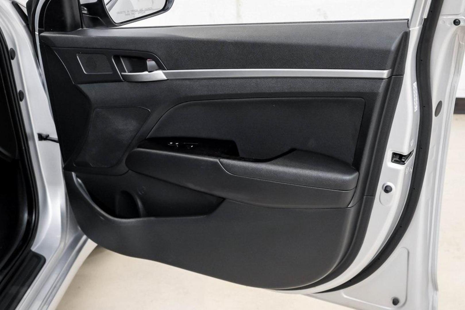 2019 Symphony Silver /Black Hyundai Elantra Value Edition (KMHD84LF0KU) with an 2.0L 4-Cylinder DOHC 16V engine, Automatic transmission, located at 15300 Midway Rd., Addison, TX, 75001, (972) 702-0011, 32.958321, -96.838074 - Photo#52