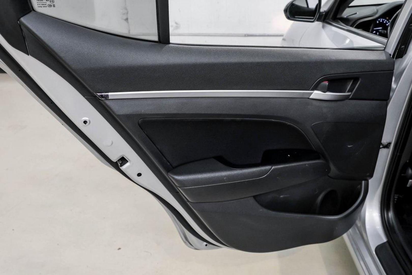 2019 Symphony Silver /Black Hyundai Elantra Value Edition (KMHD84LF0KU) with an 2.0L 4-Cylinder DOHC 16V engine, Automatic transmission, located at 15300 Midway Rd., Addison, TX, 75001, (972) 702-0011, 32.958321, -96.838074 - Photo#53