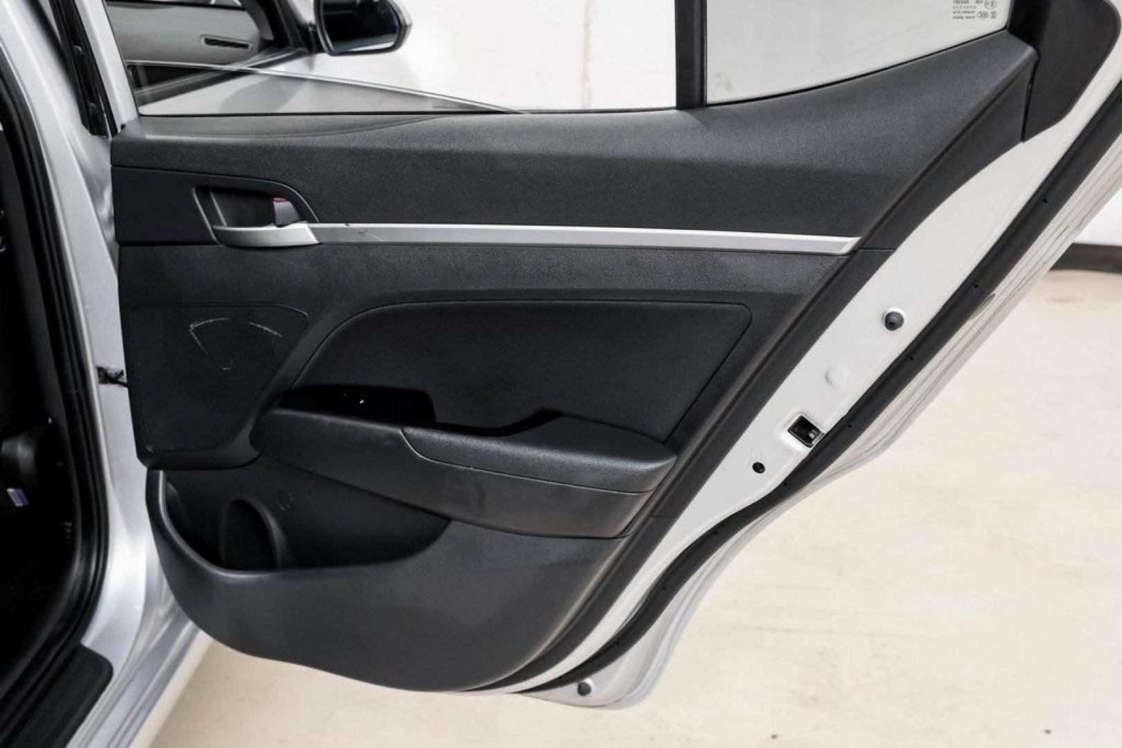 2019 Symphony Silver /Black Hyundai Elantra Value Edition (KMHD84LF0KU) with an 2.0L 4-Cylinder DOHC 16V engine, Automatic transmission, located at 15300 Midway Rd., Addison, TX, 75001, (972) 702-0011, 32.958321, -96.838074 - Photo#54