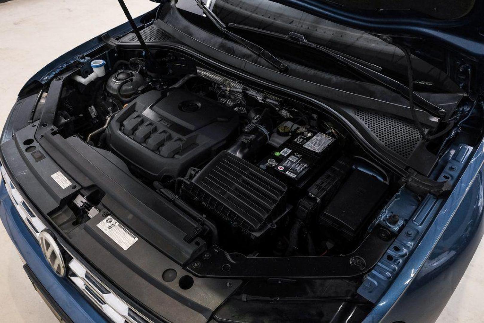 2019 Blue Metallic /Storm Gray Volkswagen Tiguan 2.0T SEL (3VV3B7AX8KM) with an 2.0L TSI DOHC engine, Automatic transmission, located at 15300 Midway Rd., Addison, TX, 75001, (972) 702-0011, 32.958321, -96.838074 - Photo#58