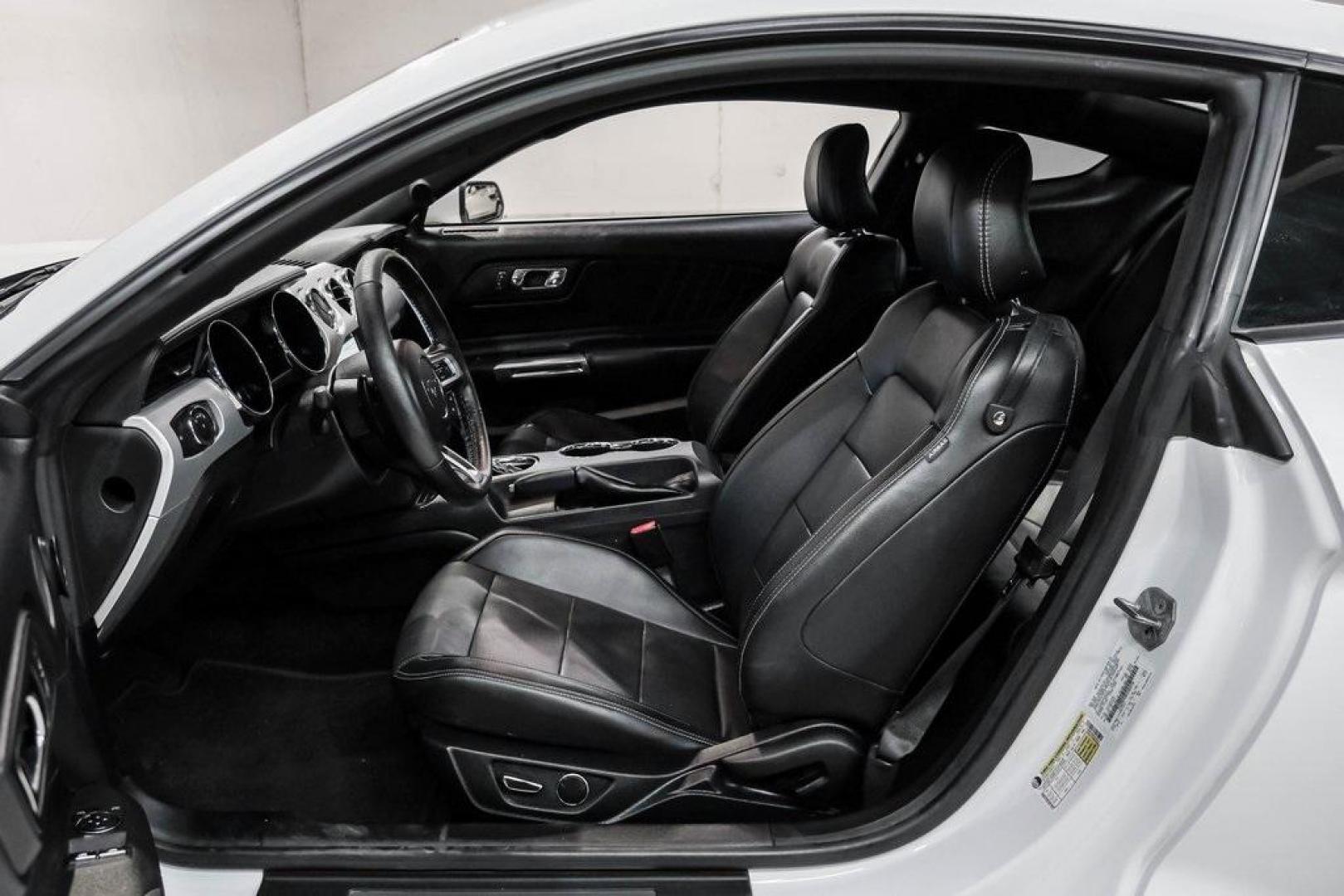 2017 Oxford White /Ebony Ford Mustang EcoBoost Premium (1FA6P8TH0H5) with an EcoBoost 2.3L I4 GTDi DOHC Turbocharged VCT engine, Automatic transmission, located at 15300 Midway Rd., Addison, TX, 75001, (972) 702-0011, 32.958321, -96.838074 - Photo#3