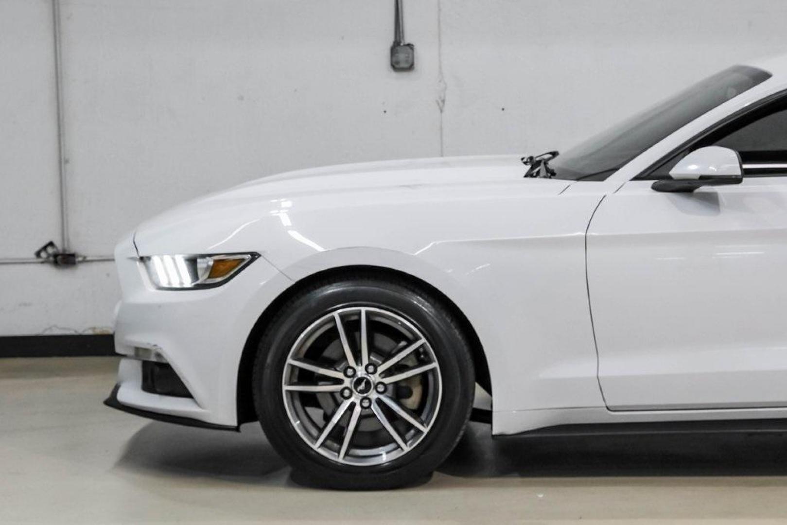 2017 Oxford White /Ebony Ford Mustang EcoBoost Premium (1FA6P8TH0H5) with an EcoBoost 2.3L I4 GTDi DOHC Turbocharged VCT engine, Automatic transmission, located at 15300 Midway Rd., Addison, TX, 75001, (972) 702-0011, 32.958321, -96.838074 - Photo#14