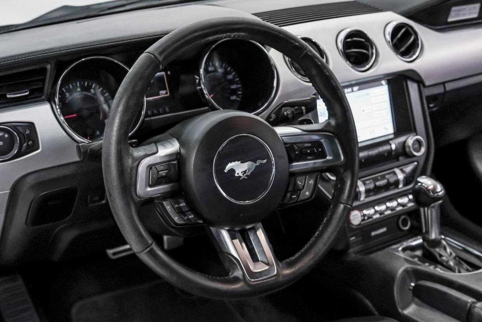 2017 Oxford White /Ebony Ford Mustang EcoBoost Premium (1FA6P8TH0H5) with an EcoBoost 2.3L I4 GTDi DOHC Turbocharged VCT engine, Automatic transmission, located at 15300 Midway Rd., Addison, TX, 75001, (972) 702-0011, 32.958321, -96.838074 - Photo#18