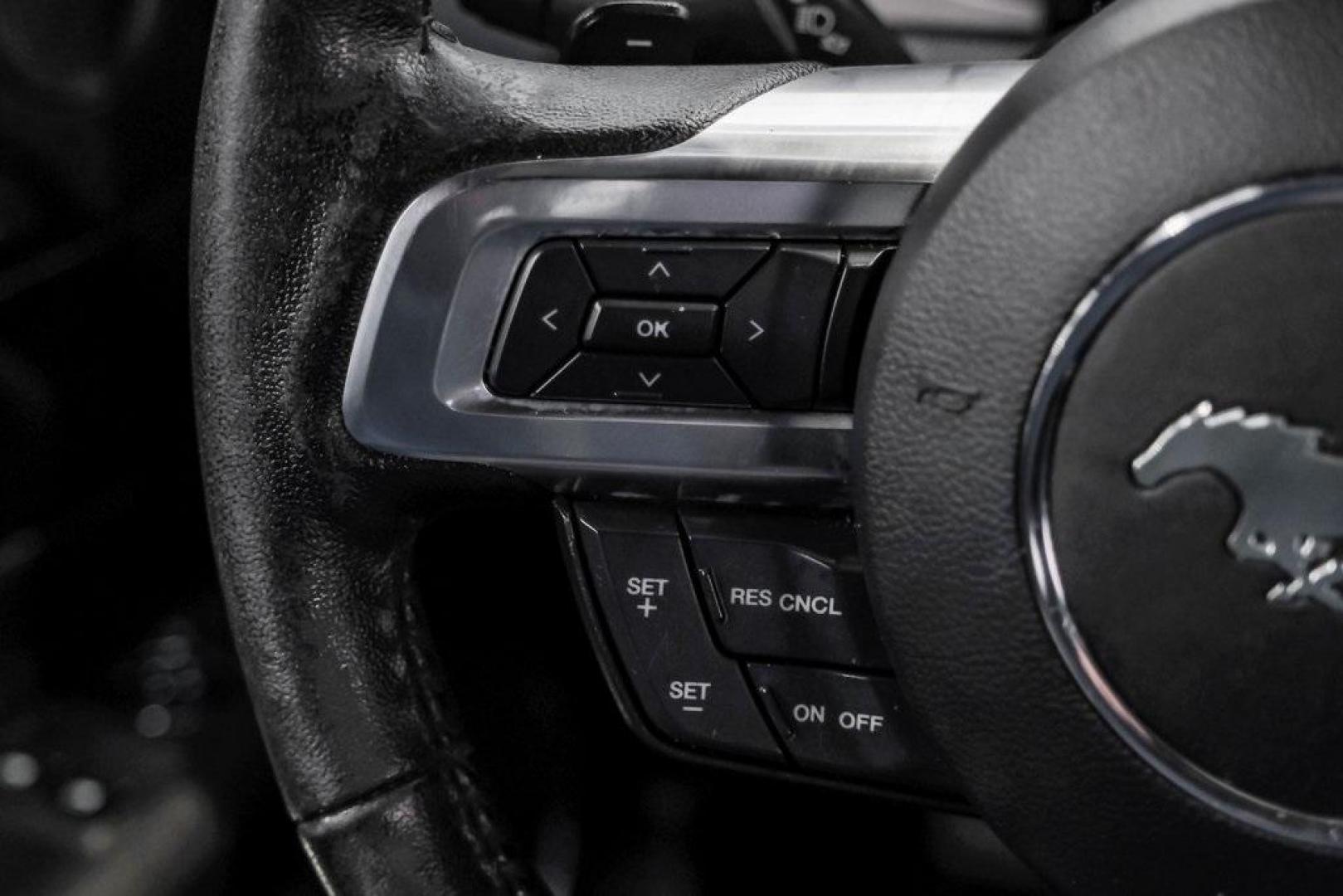 2017 Oxford White /Ebony Ford Mustang EcoBoost Premium (1FA6P8TH0H5) with an EcoBoost 2.3L I4 GTDi DOHC Turbocharged VCT engine, Automatic transmission, located at 15300 Midway Rd., Addison, TX, 75001, (972) 702-0011, 32.958321, -96.838074 - Photo#19