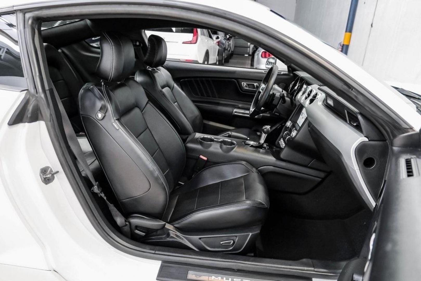 2017 Oxford White /Ebony Ford Mustang EcoBoost Premium (1FA6P8TH0H5) with an EcoBoost 2.3L I4 GTDi DOHC Turbocharged VCT engine, Automatic transmission, located at 15300 Midway Rd., Addison, TX, 75001, (972) 702-0011, 32.958321, -96.838074 - Photo#41