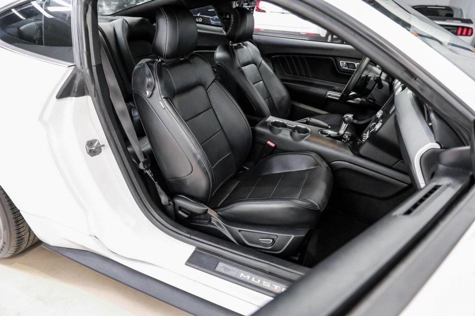 2017 Oxford White /Ebony Ford Mustang EcoBoost Premium (1FA6P8TH0H5) with an EcoBoost 2.3L I4 GTDi DOHC Turbocharged VCT engine, Automatic transmission, located at 15300 Midway Rd., Addison, TX, 75001, (972) 702-0011, 32.958321, -96.838074 - Photo#42