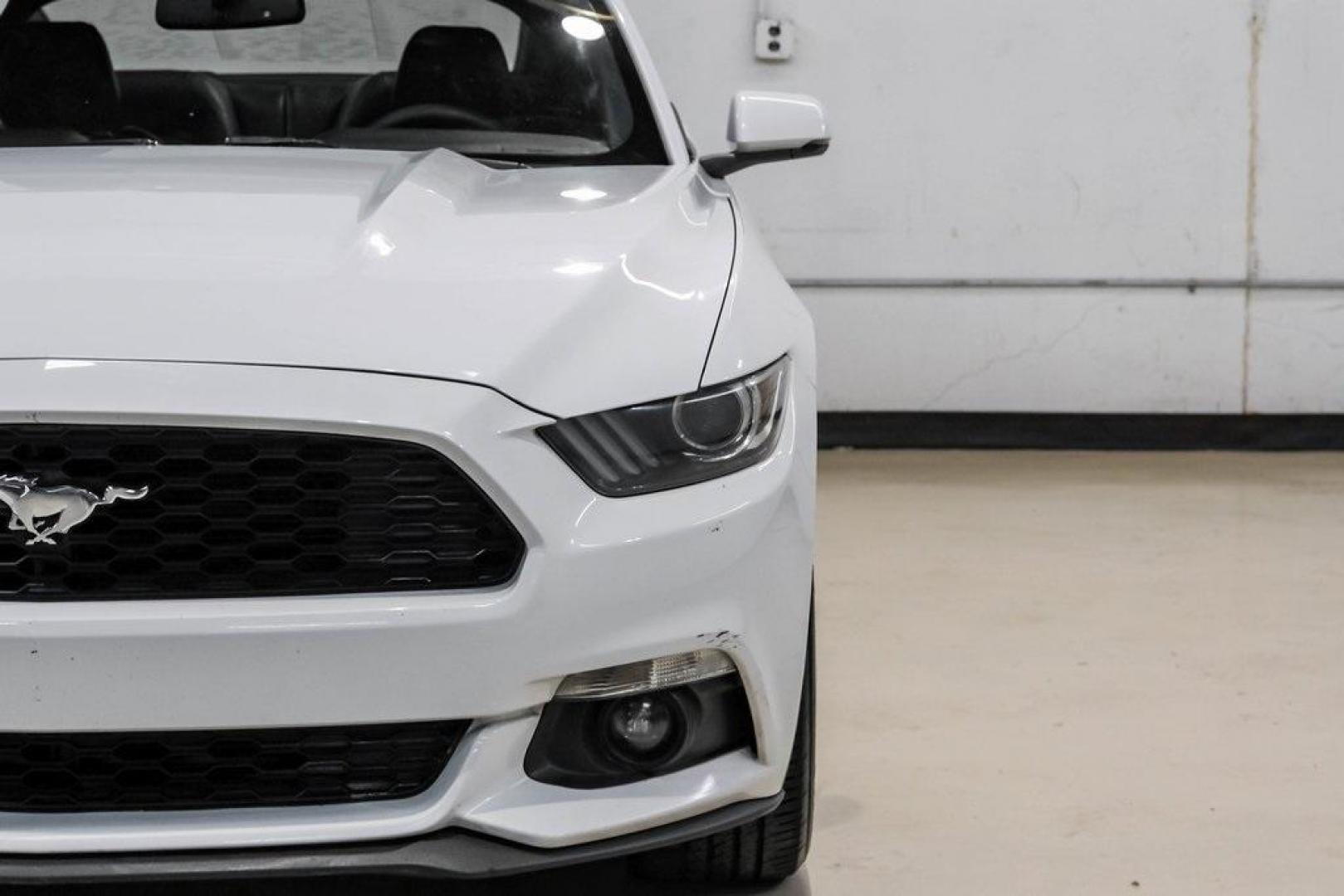 2017 Oxford White /Ebony Ford Mustang EcoBoost Premium (1FA6P8TH0H5) with an EcoBoost 2.3L I4 GTDi DOHC Turbocharged VCT engine, Automatic transmission, located at 15300 Midway Rd., Addison, TX, 75001, (972) 702-0011, 32.958321, -96.838074 - Photo#49