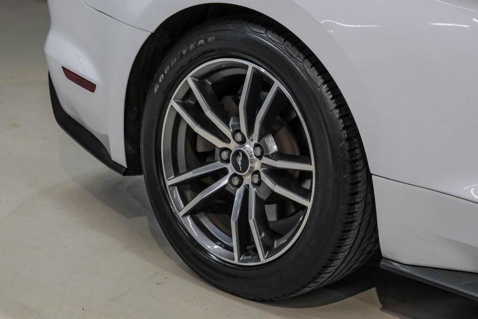 2017 Oxford White /Ebony Ford Mustang EcoBoost Premium (1FA6P8TH0H5) with an EcoBoost 2.3L I4 GTDi DOHC Turbocharged VCT engine, Automatic transmission, located at 15300 Midway Rd., Addison, TX, 75001, (972) 702-0011, 32.958321, -96.838074 - Photo#56