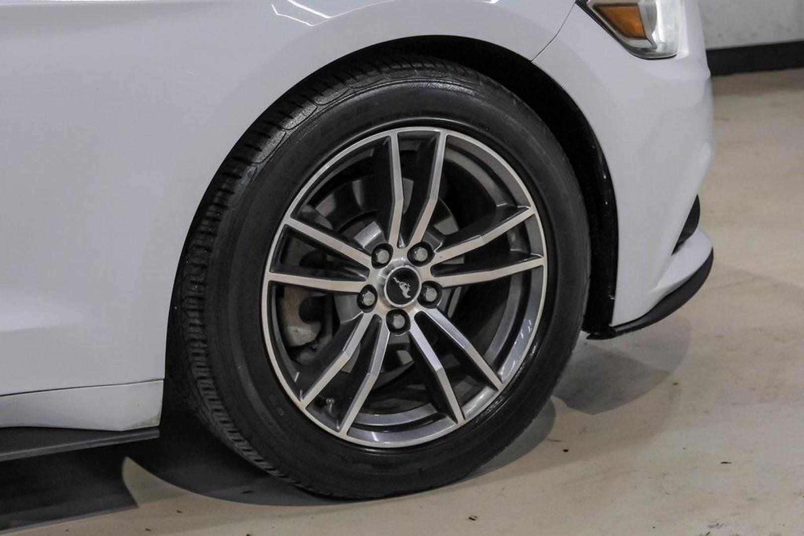 2017 Oxford White /Ebony Ford Mustang EcoBoost Premium (1FA6P8TH0H5) with an EcoBoost 2.3L I4 GTDi DOHC Turbocharged VCT engine, Automatic transmission, located at 15300 Midway Rd., Addison, TX, 75001, (972) 702-0011, 32.958321, -96.838074 - Photo#57