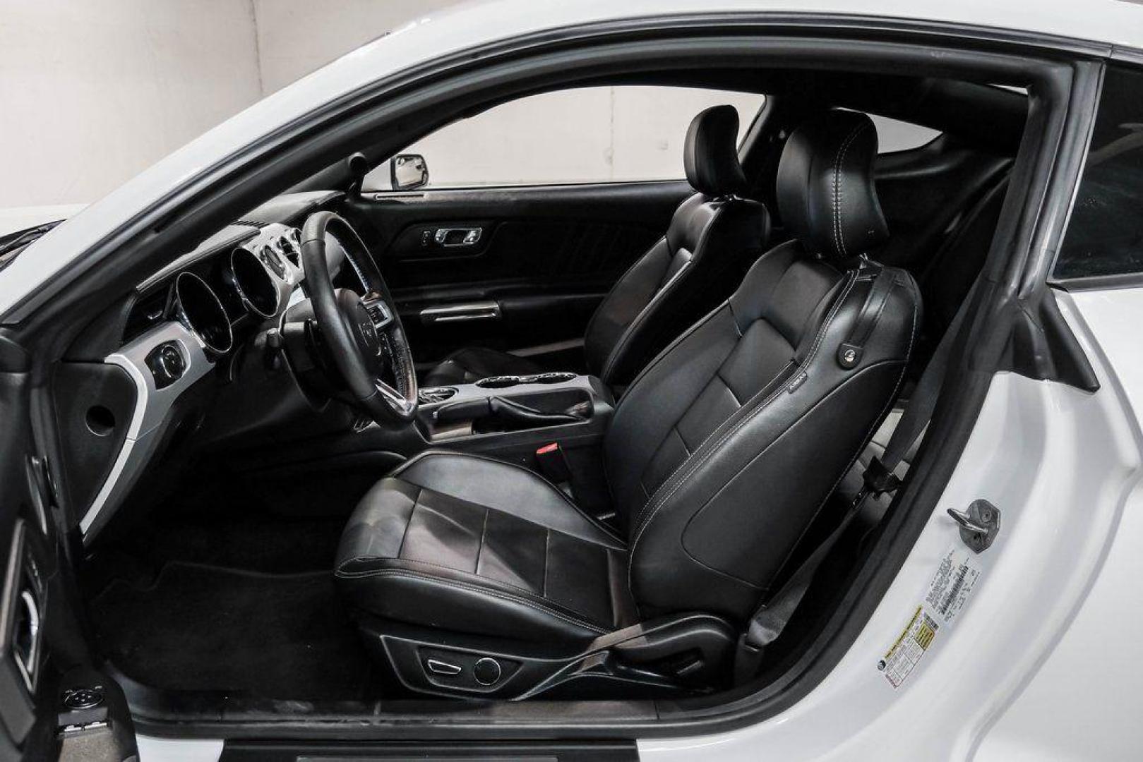 2017 Oxford White /Ebony Ford Mustang EcoBoost Premium (1FA6P8TH0H5) with an EcoBoost 2.3L I4 GTDi DOHC Turbocharged VCT engine, Automatic transmission, located at 15300 Midway Rd., Addison, TX, 75001, (972) 702-0011, 32.958321, -96.838074 - Photo#3