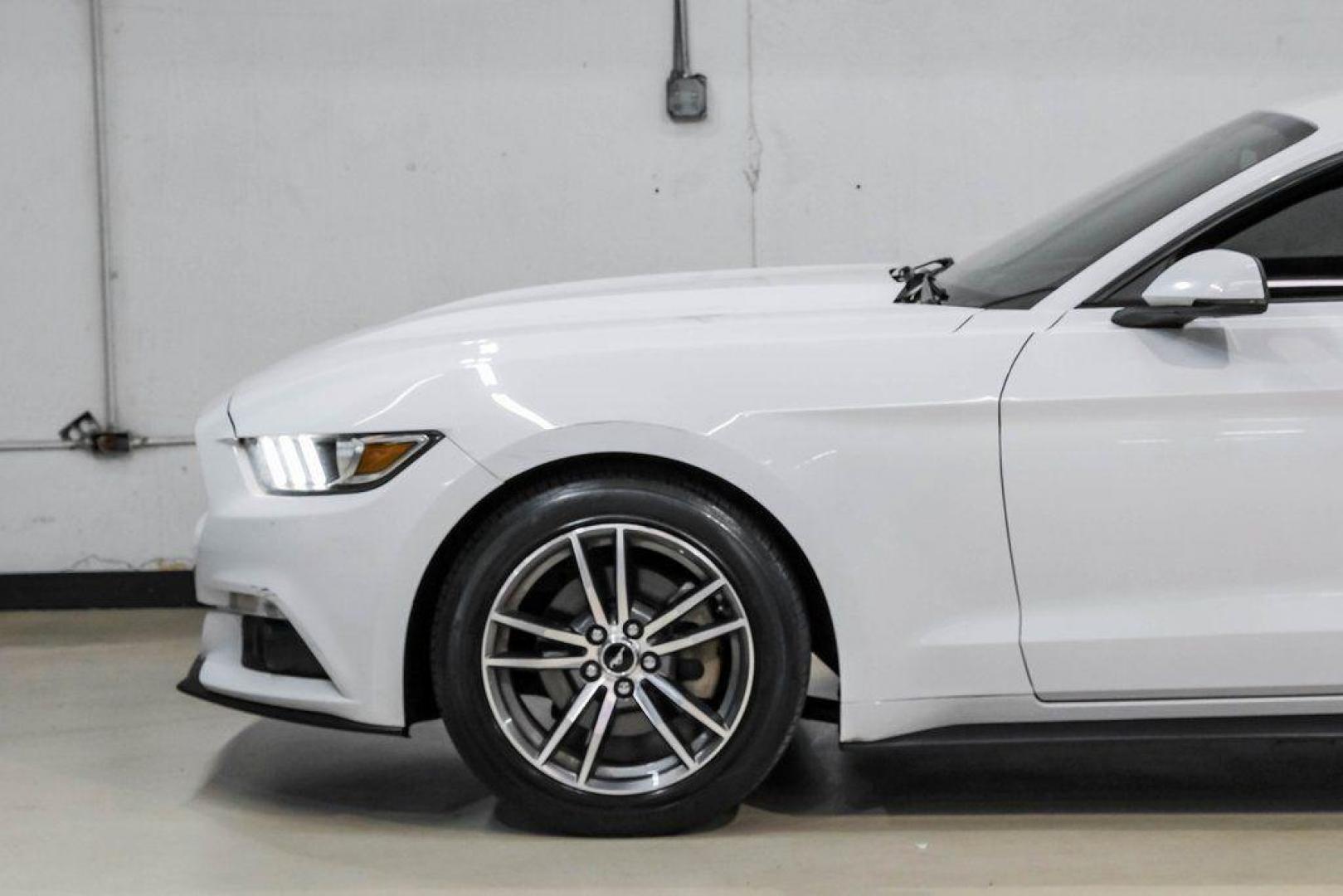 2017 Oxford White /Ebony Ford Mustang EcoBoost Premium (1FA6P8TH0H5) with an EcoBoost 2.3L I4 GTDi DOHC Turbocharged VCT engine, Automatic transmission, located at 15300 Midway Rd., Addison, TX, 75001, (972) 702-0011, 32.958321, -96.838074 - Photo#14